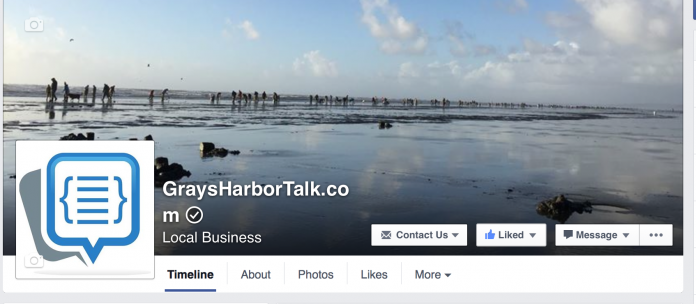 graysharbortalk Facebook page advertise grays harbor