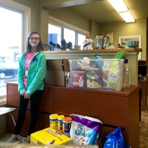 Alyssa Caskey Paws of Grays Harbor donations at paws