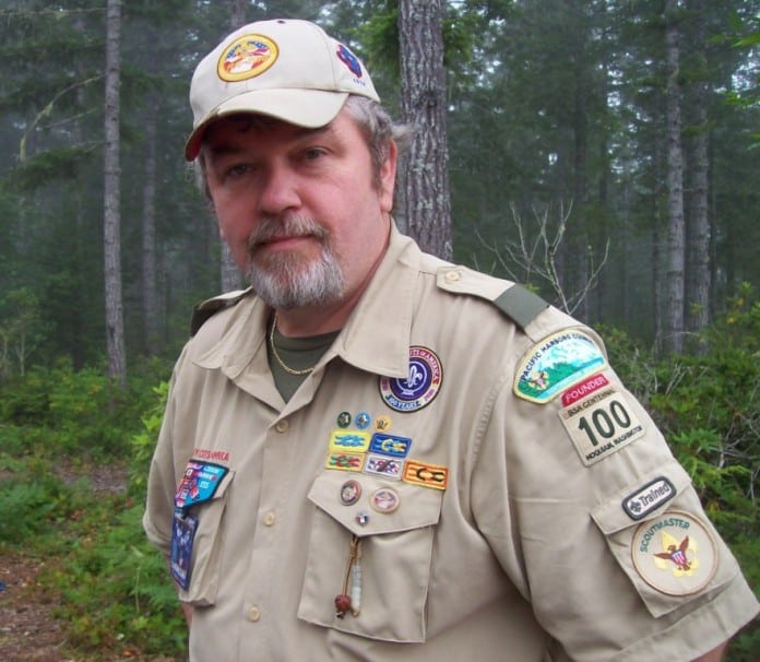 Rick Strom 25 years of Scouting Photo of Rick hoquiam boy scouts