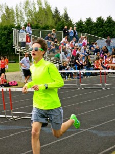 Kyle winning another race in his favorite iconic sunglasses.