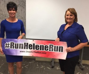 When she's not running, Helene Neville can be found inspiring others at events across the country. Join her in Grays Harbor at Aberdeen High School on September 2. Photo courtesy of One On the Run.
