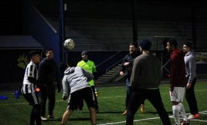 Grays Harbor Gulls FC Soccer Team Circle Practicing