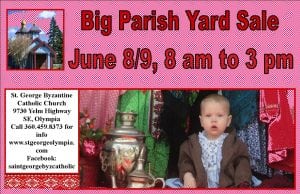 Annual Yard Sale at St. George Byzantine Catholic Church @ St.George Byzantine Catholic Church | Olympia | Washington | United States