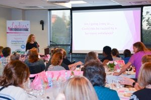 Summit Pacific Dr Nicole Taylor Speaking about Natural Hormone Replacements at Ladies Night Out