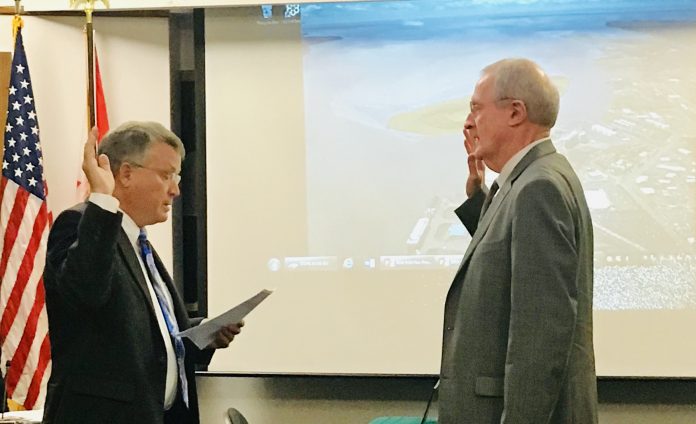 Port of Grays Habror Tom Quigg swearing in Port of Grays Habror Tom Quigg swearing in