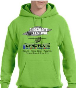 chocolate on the beach festival shirt 2019