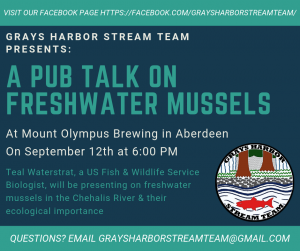 A Pub Talk on Freshwater Mussels @ Mount Olympus Brewing Company