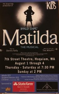 Matilda the Musical presented by the 7th Street Kids @ 7th Street Theatre
