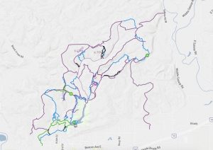 mountain biking in Montesano Map of trails
