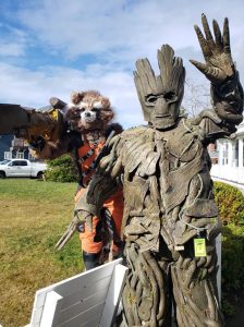Chocolate on the Beach Festival 2020 PDX-Superheroes-Groot-and-Rocket