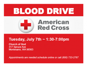 American Red Cross Blood Drive @ Church of God