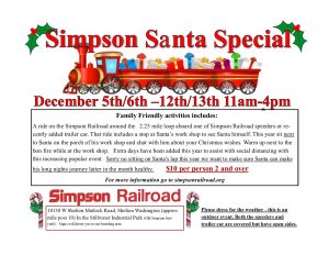 Simpson Santa Special @ Simpson railroad