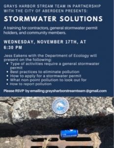 Stormwater Solutions: a free virtual training for contractors, general stormwater permit holders, and community members @ Zoom