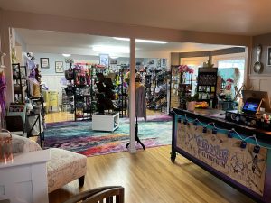 inside shot of Weird Sisters Wool Emporium