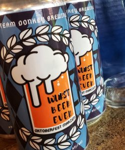 commemorative 20-ounce Oktoberfest mug at Steam donkey