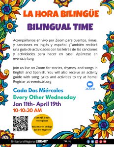 BILINGUAL Storytime LA HORA BILINGÜE @ Zoom