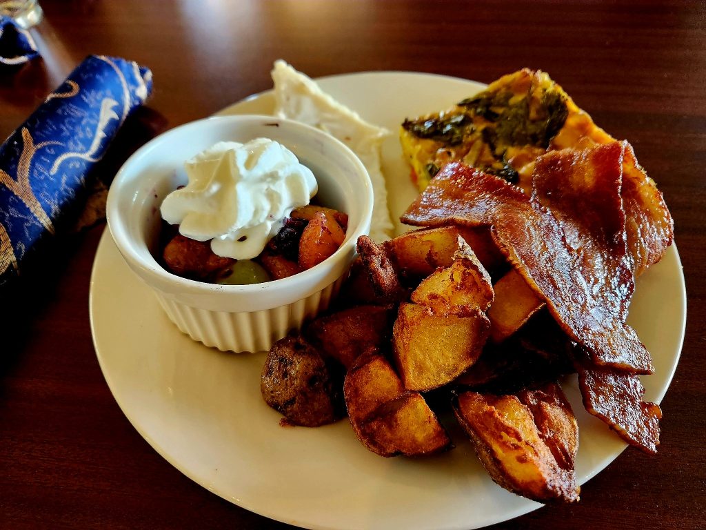 plate full of food