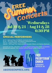 Summer Concert Series @ First Presbyterian Church of Aberdeen