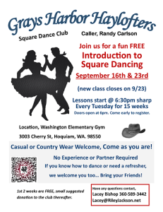 Learn to square dance! @ Washington Elementary School